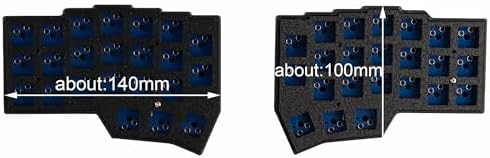 YMDK 2.4Ghz Wireless Split Keyboard Corne V4 46 Keys Ergonomic Hotswappable 40% Layout 3D Resin Vial All Key Programmable Mini Independent Gaming Keyboard Kit
