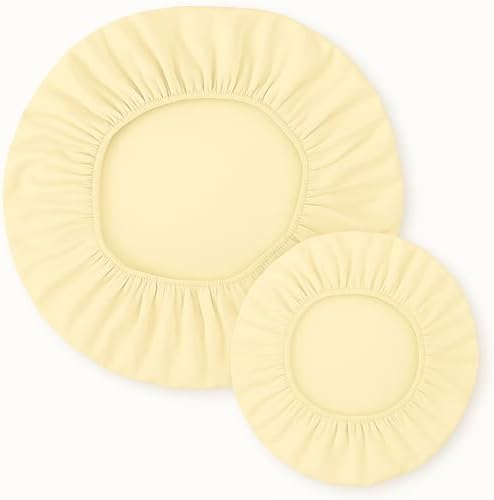 2pcs Baby Lamp Shade Cover - Soft Light for Night Feeding, Eye Protection, Prevents Direct Glare , Easy to Install (Beige-35% Shading, (11-16 inch)+(16-23 inch-Adjustable)