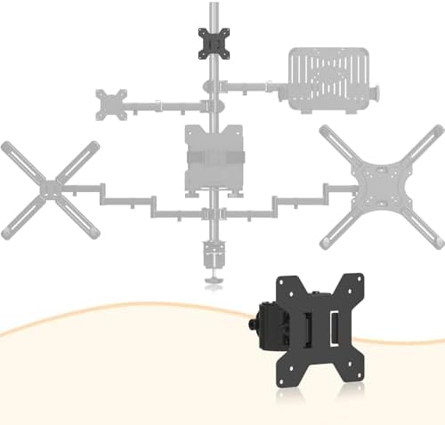 Suptek Single Head and Plate Vesa Pole Monitor Mount Bracket for Suptek Monitor Mount,2 Pack(MD6TB-2)