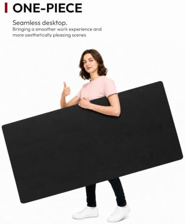 SANODESK 40''x24'' One-Piece Height Adjustable Electric Standing Desk