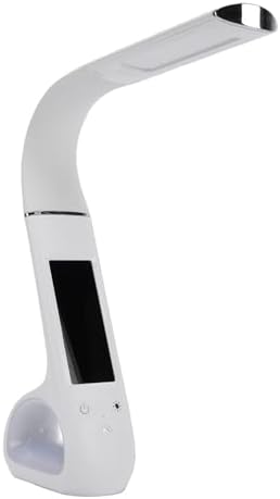 Hidyliu Adjustable LED Desk Lamp with Eye Protection for Office Work, Reading, and Studying (White)