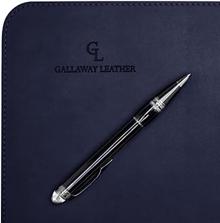 Gallaway Leather Desk Mat - Office Writing Desk Pad, Medium 24" x 14" Navy Blue, Gift Ready Elegant Computer Desk Cover Protector