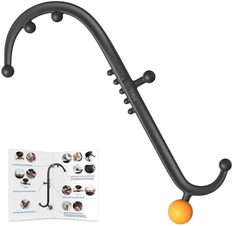 LiBa Trigger Point Massage Tool 11-Node, Collapsible S/C Curve