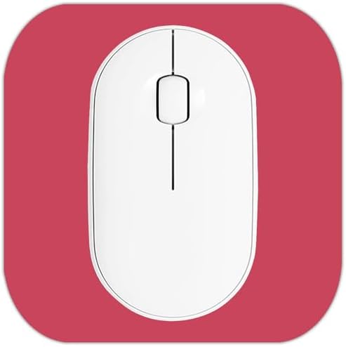 Mini Mouse Pad, 6x6 Inches, Waterproof Non-Slip Rubber Base, for Laptop, Keyboard Tray, Wireless Mouse, Home, Office, Travel (red)