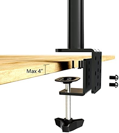 Suptek Heavy Duty Monitor Mount Desk Clamp Universal C-Clamp Base Stand Mounting Accessory fit for Suptek Monitor Arm Mount, Black (MD6JJ)