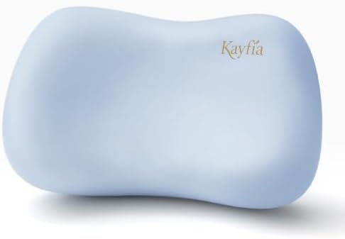 Kayfia Cervical Neck Pillow Side Sleeper Pillow for Neck Pain Relief, Bule