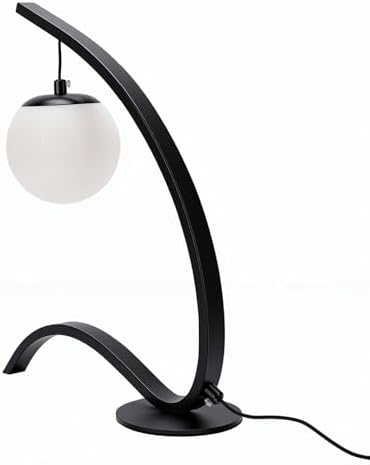 Zunate LED Bedside Lamp with 3 Brightness Levels and 3 Color Temperatures, Anti Glare Desk Light for Home and Hotel Reading Studying Iron and PVC Black Finish (Black)