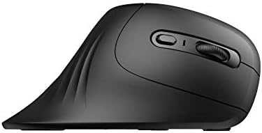 MOJO Perfect Grip Dual Mode Silent Vertical Ergonomic Mouse - Bluetooth/Wireless Optical Mouse w/Adjustable Sensitivity and Quiet Buttons