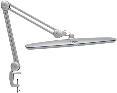 23-Inch LED Task Lamp with Clamp, 24W 2200LM, Silver