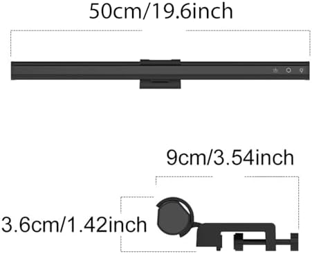 Anti Glare Computer Screen Lamp with Dimmable Brightness and Color Temperature for Gaming and Reading Touch Control Lamp