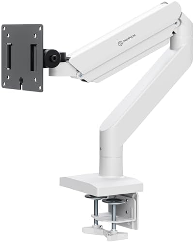 ONKRON Desk Monitor Mount 13-55", 55.1 lbs, max VESA 100x100, Black-White