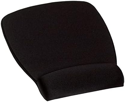 3M Antimicrobial Foam Mouse Pad with Wrist Rest, 8.62 x 6.75, Black