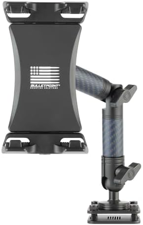 Bulletpoint Heavy Duty Vehicle Tablet Mount with Adjustable Mounting Arm Articulating Joint 20mm AMPS Ball Dash Mount