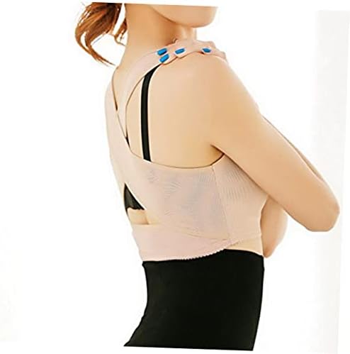 Outanaya Posture Corrector Bra for Women Back Support Brace with Adjustable Buckles Breathable Posture Corrector for Hunchback Relief Shoulder and Waist Pain Daily Wear Skin-Color Xxl