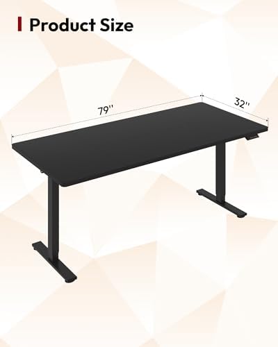SANODESK 79''x32'' Large Electric Computer Height Adjustable Standing Desk