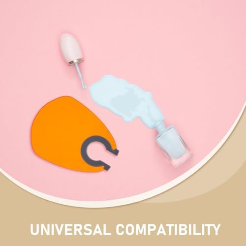 Didiseaon 2Pcs Nail Light Blocking Plate Orange Plastic Eye Protection Shield for Uv Led Gel Curing Lamps Salon and Home Use