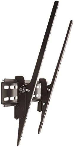 Amazon Basics Heavy-Duty Tilting TV Wall Mount with Mounting Hardware, Bubble Level and Template for 37" to 80" TVs up to 120 lbs, Black