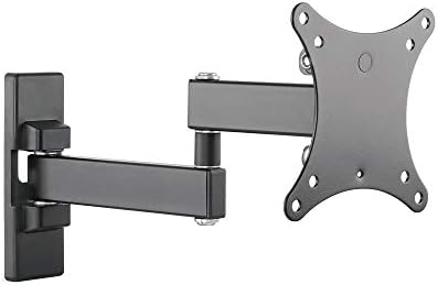 SIIG TV Monitor Wall Mount for Most 13" to 27" LCD Plasma Flat Screen Monitors up to 33lbs - VESA 75x75mm / 100x100mm - Full Motion Articulating Adjustable Extension Arm