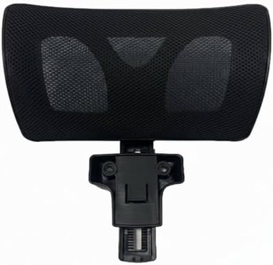 Office Headrest Mesh Ergonomic Attachment Chair Extension Adjustable Neck Support Design Suitable for Workspaces Gaming, Black-D