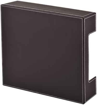 Leather Letter Tray, Office Supplies Desk Organizer for Mail Paper Files Magazines Jewelry Cosmetics,Luxury Letter Holder&Multipurpos Stackable Office Desktop Storage Box,Coffee