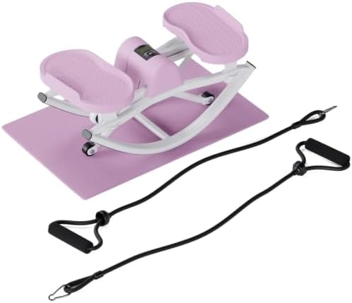 The Rock Stepper - Side to Side Rocking Stepper Machine for Home Workouts - Low Impact Indoor Cardio Leg Glute and Core Training - Quiet Compact Step Rocker Exercise Equipment