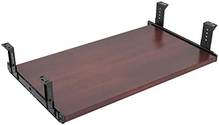 FRMSAET Under Desk 20/24/30 inch Keyboard Drawer Platform (24 in, Mahogany)