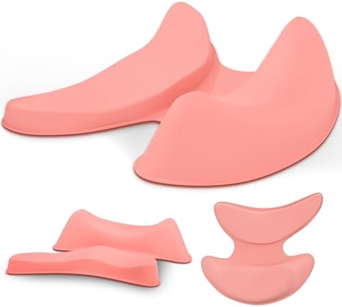 GlideX r2.0 Ergonomic Mouse Wrist Rest – Compact Sliding Wrist Pad with Low Profile Design for Desk Laptop Travel, Fits Small to Medium Hands (Pink)