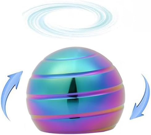 Desk-Kinetic-Toys Cool-Gadgets for Fidget: Cool-Stuff Thing Game Toy for Adult Teen Children Kid, Stress Relief Optical-Illusion Gifts for Office School Home Man Women Christmas Spinning 180 Seconds