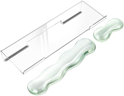MOSISO Gel Wrist Rests for Keyboard and Mouse, Mint Green