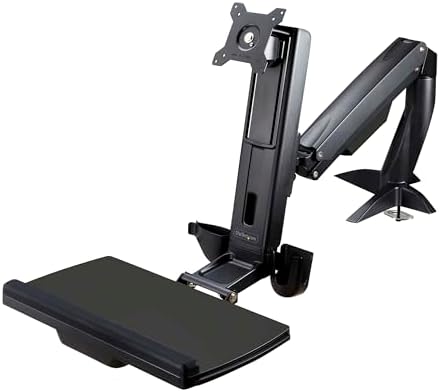 StarTech Sit Stand Monitor Arm for 27in, TAA, Articulating (ARMSTSCP1)