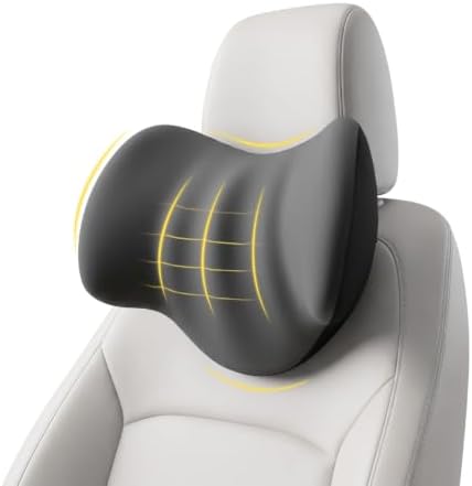 Car Headrest Pillow for Drivers: 100% Memory Foam