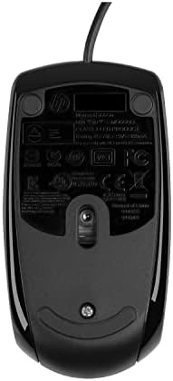 HP E5E76AA#ABA X500 - Wired USB Mouse for Windows PC Desktop, Laptop, Notebook, Mac, computerand Chromebook, for Righty or Lefty Use ,Black