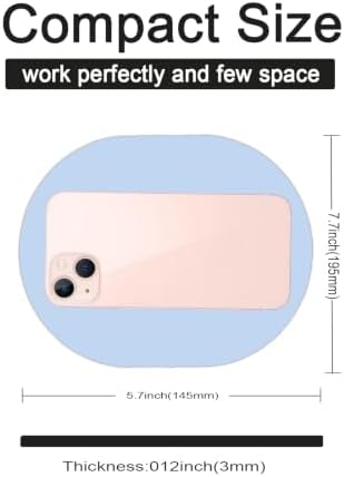 Small Mouse Pad, Mini Mouse Pad, Portable Waterproof with Anti-Slip Base,Blue 5x7 Inch
