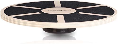 Amazon Basics Wood Wobble Balance Trainer Board, Slip Resistant, for Exercise and Core Strength
