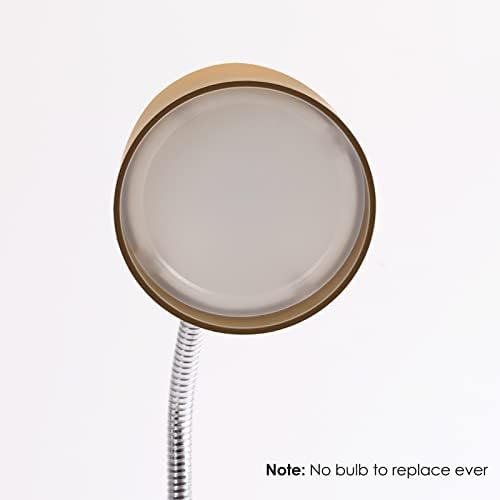 E ENERGETIC LIGHTING LED Desk Lamp, 3.5W 240LM 4000K Cool White Study Lamps for Bedroom and Office, Eye Protection, ETL Listed, Gold Table lamp