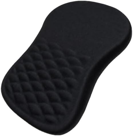Ergonomic Mouse Pad with Wrist Rest, Mouse Pad with Memory Foam Massage Support, Non-Slip PU Base, Comfortable Typing Cushion for Home Office Computer Laptop, Black