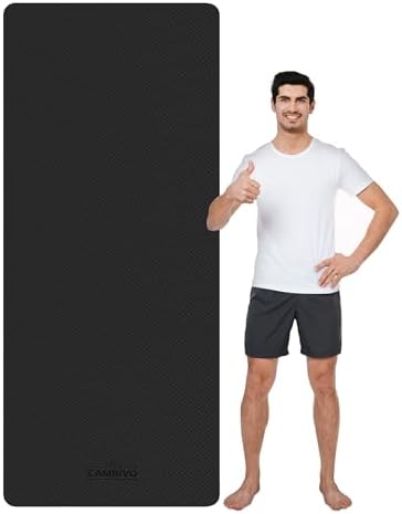 CAMBIVO Extra Wide Yoga Mat for Women and Men (72"/84"x 32"x 1/4") TPE Workout Mat, Non-slip Large Exercise Fitness Mat for Yoga, Pilates, Workout