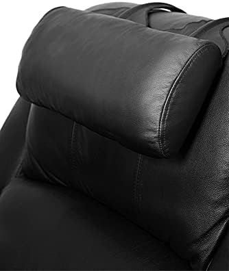 BOWERBIRD Genuine Leather Recliner Head Pillow-Head and Neck Pillow-Headrest Cushion for Neck Pain Relief and Cervical Support