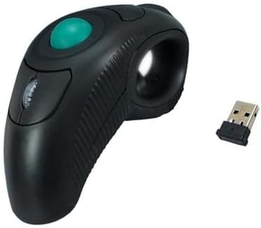Trackball Mice for Laptop 2.4G Air Mouse Ergonomic Trackball Handheld Finger USB Mouse