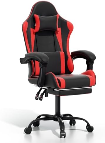 Gaming Chair, Racing Style Computer Gamer Chair, Red