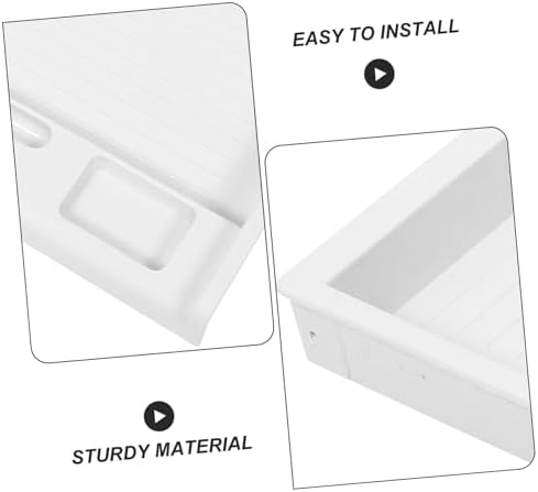 White Plastic Keyboard Tray Drawer Under Desk Organizer for Office