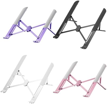 Space Saving Foldable Computer Stand with Enhances Ventilation for 17.3Inch Laptops and Tablets Foldable Laptop Stand