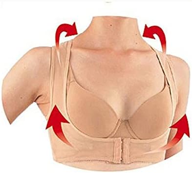 Adjustable Upper Back Support Invisible Posture Corrector Men Women Shoulder Neck Back Support Adult Spine Brace Corset Orthotics Belt Hunchback Correction (Color : Flesh, Size : Medium)