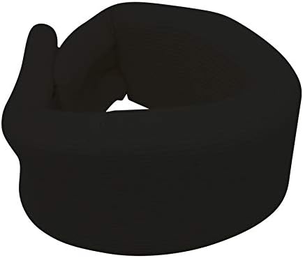 OTC Cervical Collar, Soft Contour Foam, Neck Support Brace, Black Average 3" Depth, Large (Pack of 2)