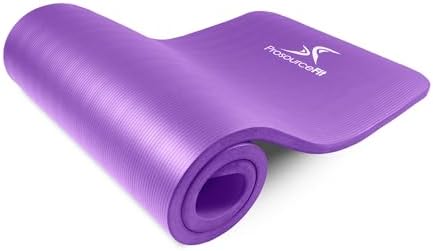 ProsourceFit Extra Thick Yoga and Pilates Mat, 71-inch Long High Density Exercise Mat with Comfort Foam and Carrying Strap