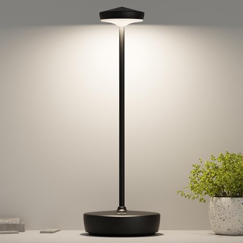 Rechargeable LED Cordless Table Lamp, Touch-Activated