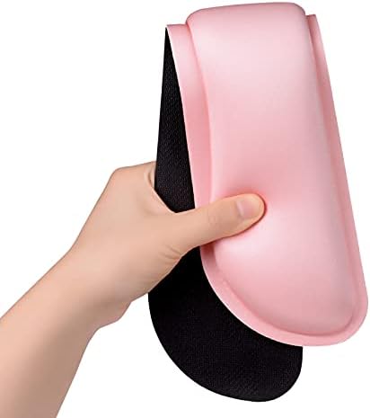 Dapesuom Enlarge Keyboard Wrist Rest, Memory Foam Wrist Cushion for Desk Mats Support, Cute Typing Pain Relief Keyboard Mouse Pad Rests Set with Non-Slip Base for Gaming Laptop Office, Rose Pink