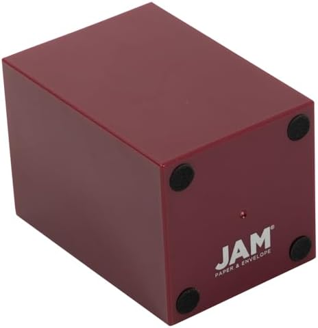 JAM PAPER Plastic Pen Holder - Burgundy - Desktop Pencil Cup Sold Individually