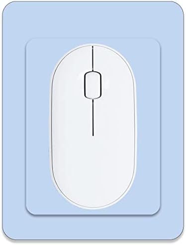 Small Mini Mouse Pad, 5x6 & 5.7x7.5 Inch, Portable, Waterproof, Non-Slip Rubber Base, Fits Wireless Laptop, Blue