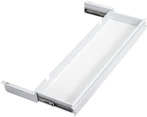VIVO White Under Desk 33 x 9 in Slide Out Storage Drawer, DESK-DR33-W